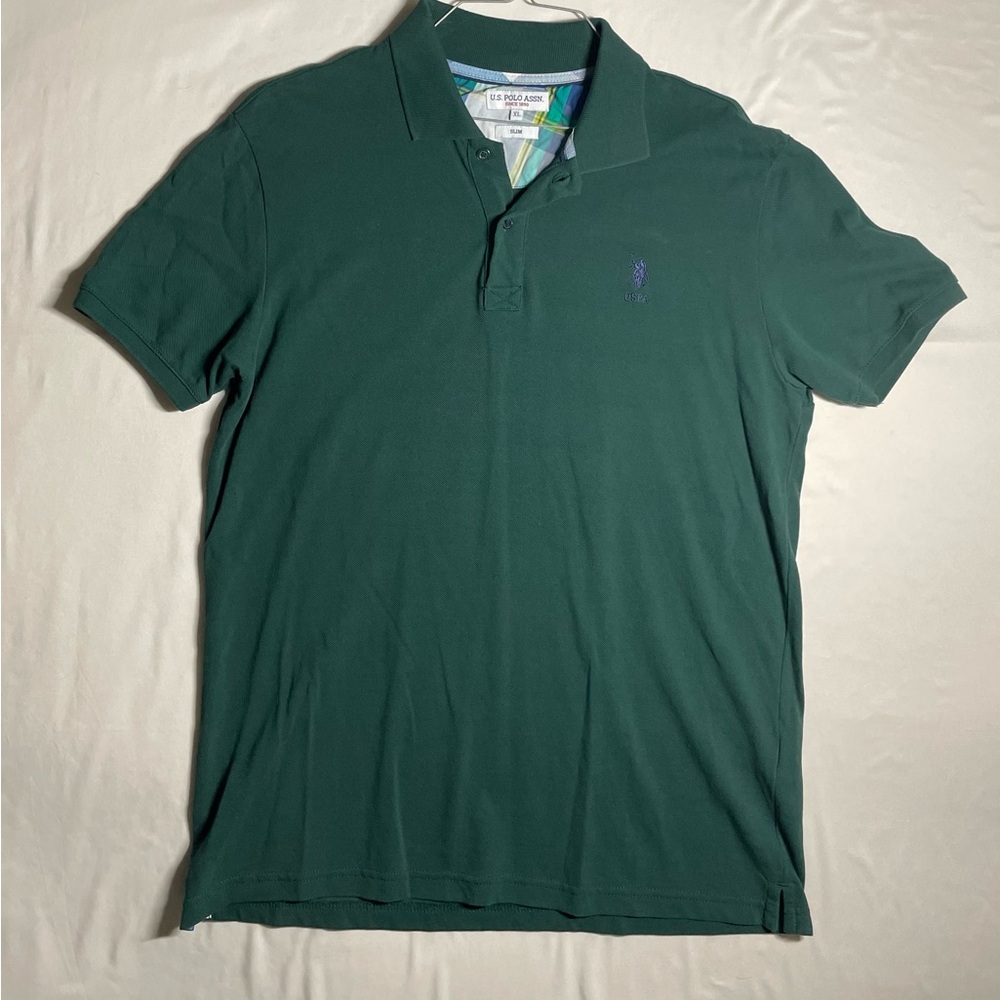 US Polo Assn. Green Slim Fit Polo shirt XL